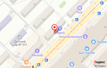 Реал тур на площади Карла Маркса на карте