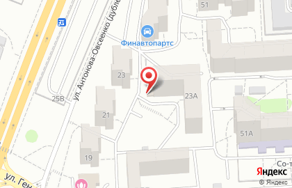 Магазин AVVA-Инструмент на улице Антонова-Овсеенко на карте