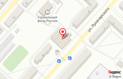 МКК Аванс на улице Луначарского на карте