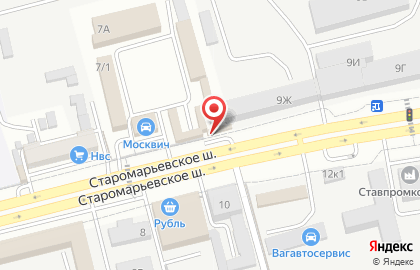 Продовольственный магазин Орион на Старомарьевском шоссе на карте