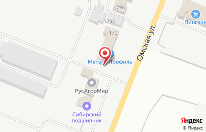 Транспортно-экспедиционная компания ГлавДоставка на Омской улице на карте