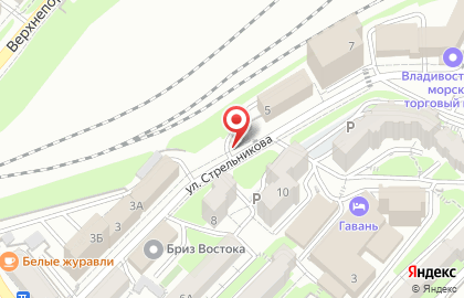 Продовольственный магазин на улице Стрельникова на карте
