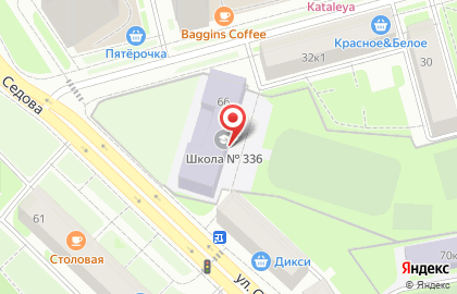 Средняя общеобразовательная школа №336, Невский район на карте