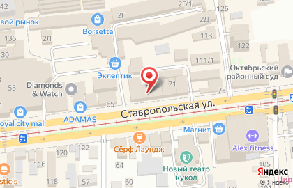 Ломбард Южный на ​улице Ставропольской на карте