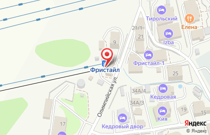 Кафе Канатка на Горнолыжной улице на карте