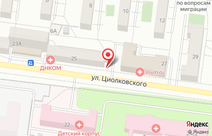Цветочная мастерская на улице Циолковского на карте