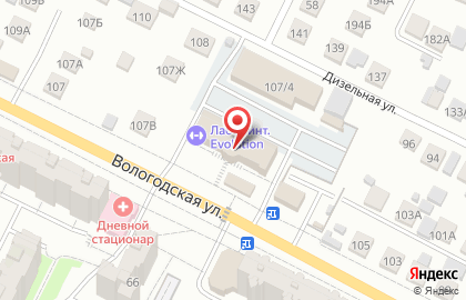 Лопатино на Вологодской улице на карте