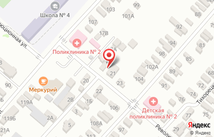 Парикмахерская Glamour на Революционной улице на карте