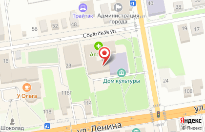 EХ на Советской улице на карте