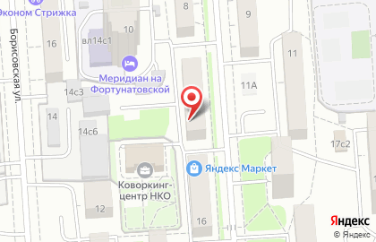 Диана на Фортунатовской улице на карте
