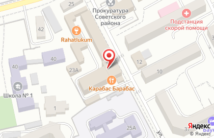 Белая юрта на улице Толстого на карте