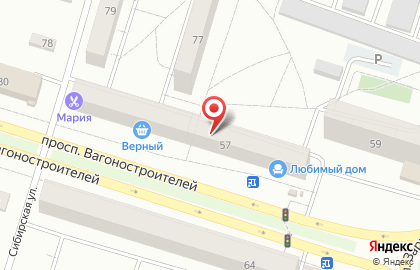Торговая компания Центр Кровли и Фасада на проспекте Вагоностроителей на карте