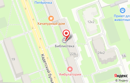 Библиотека №2 в Василеостровском районе на карте
