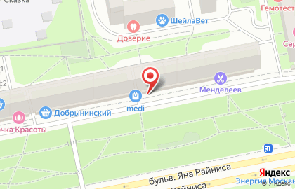 Микрофинансовая компания Кэш Поинт на бульваре Яна Райниса на карте
