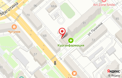 Служба заказа товаров аптечного ассортимента Аптека.ру на улице Пушкина, 91/1 на карте