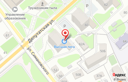 Магазин Высшая лига в Костроме на карте