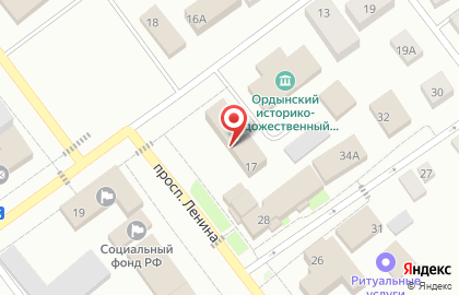 Территориальная избирательная комиссия Ордынского района на карте