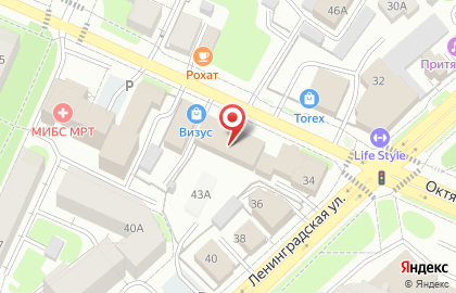 Юридическое бюро №1 на Октябрьской улице на карте