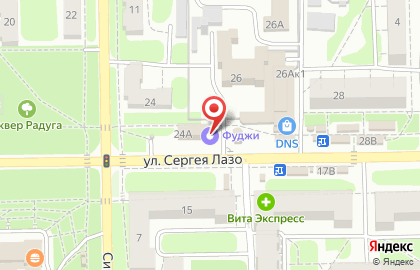Дилерский центр Мир пряжи, рукоделия и фурнитуры на улице Сергея Лазо на карте