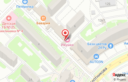 Магазин по продаже печатной продукции в Автозаводском районе на карте