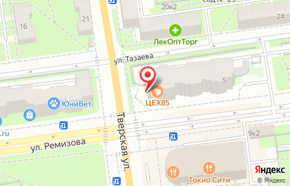 Микрокредитная компания Fastmoney на улице Тазаева на карте