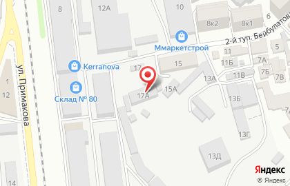 Магазин керамической плитки Керамин на улице Бейбулатова на карте