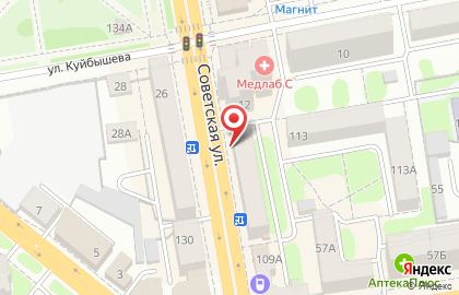 Салон продаж и обслуживания Tele2 на Советской улице на карте