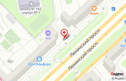 Киоск фастфудной продукции, Гагаринский район на Ленинском проспекте на карте
