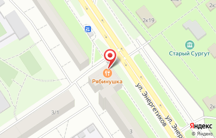 Кафе Рябинушка на улице Энергетиков на карте