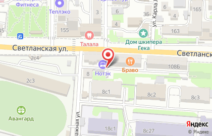 Сервисная компания Нотэк на Светланской улице на карте