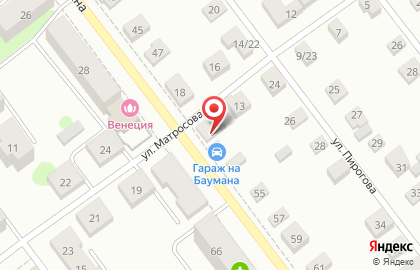 Автосервис Гараж на улице Баумана на карте