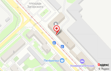 Бизнес-центр Сфера на Краснозаводской улице на карте