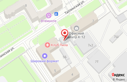 Компания Русбирка на ​Таллинской на карте