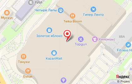 Барбершоп TOPGUN в ТЦ KazanMall на карте