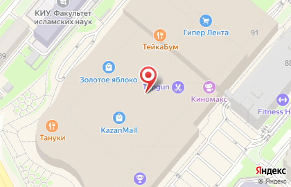 Барбершоп TOPGUN в ТЦ KazanMall на карте