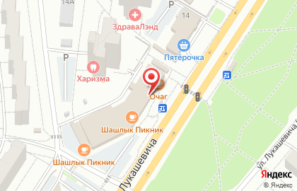 Банкомат ВТБ на улице Лукашевича, 14/4 на карте