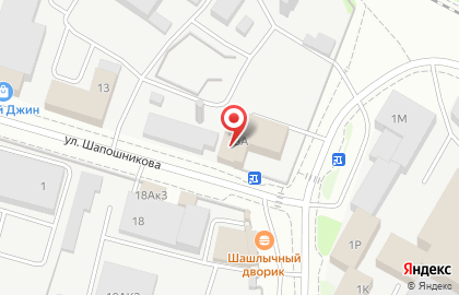Компания по продаже комплектующих для натяжных потолков на улице Шапошникова на карте