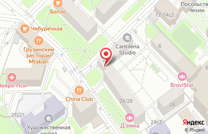 Химчистка №1 на метро Маяковская на карте