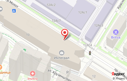 Супермаркет Перекрёсток в Москве на карте