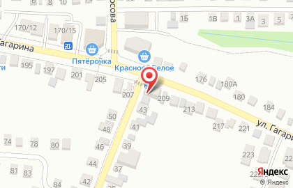 Магазин разливного пива Пивнофф на улице Гагарина на карте