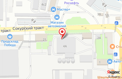 Оптовая фирма Регион в Сокурском тракте на карте