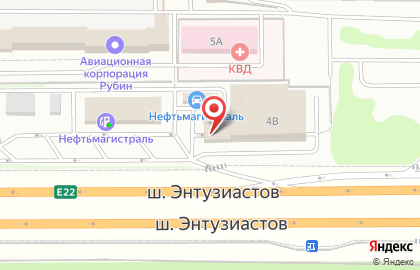 Автомойка самообслуживания Нефтьмагистраль на шоссе Энтузиастов на карте