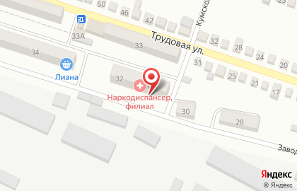 Центр наркологической помощи Перемена на Заводской улице на карте