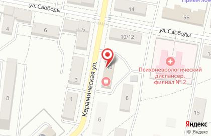 Магазин автозапчастей Автосвет на Керамической улице на карте