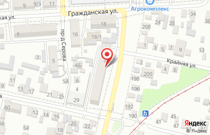 Магазин бытовой химии на Садовой улице, д.223 на карте