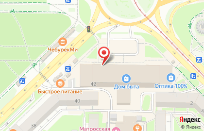 Киоск по продаже кваса в Центральном районе на карте