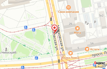Киоск по продаже фруктов и овощей на улице Ленина 1 на карте