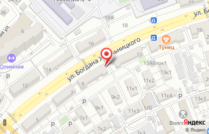 Фотоцентр на улице Богдана Хмельницкого на карте