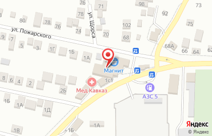 Супермаркет Магнит на улице Пожарского на карте