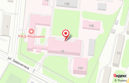 Поликлиника, ОАО РЖД в Узловой на карте